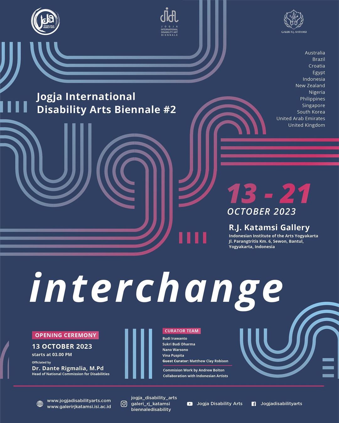 poster pameran Jogja International Disability Arts Biennale #2