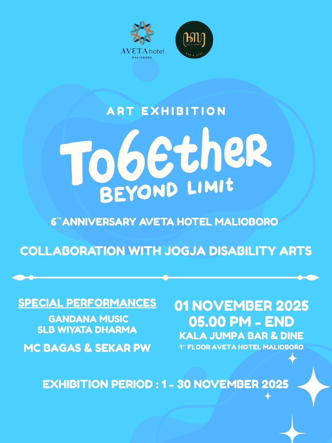 poster pameran Together beyond limit