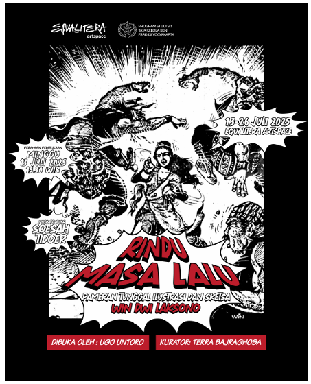 poster pameran Rindu Masa Lalu  Oleh Win Dwi Laksono