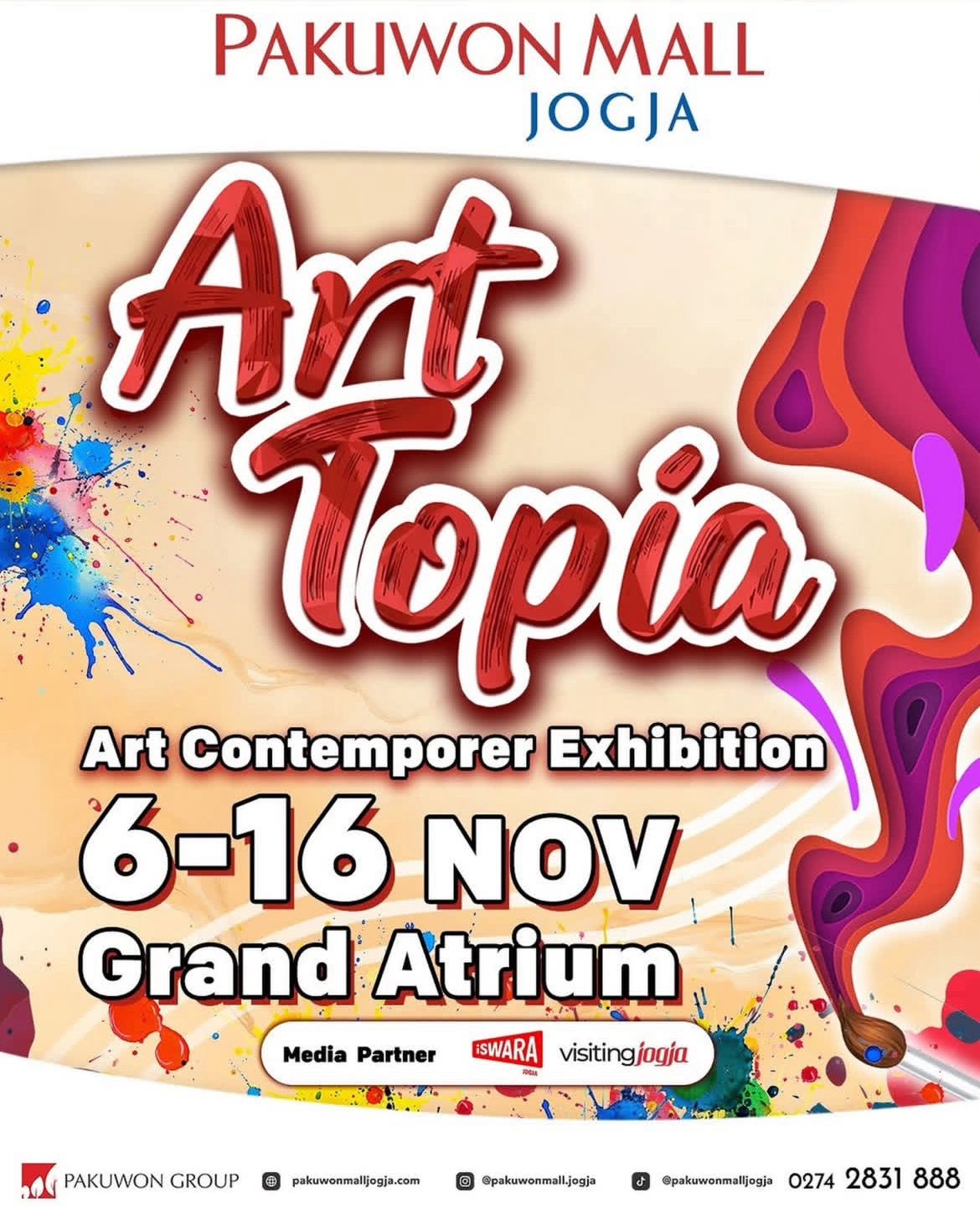 poster pameran ART TOPIA
