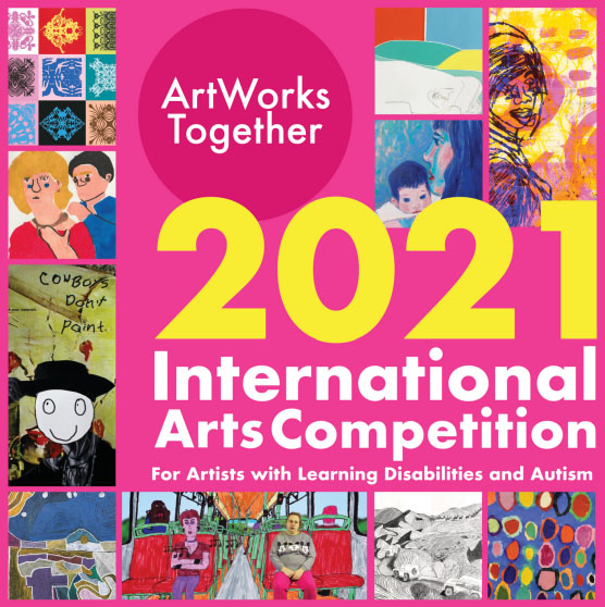 poster artwork together yang berisi beberapa foto karya peserta pameran