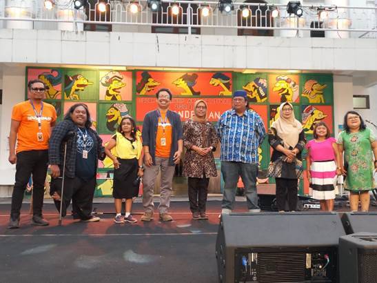 foto para perupa difabel pada pameran suluh sumurup 2023 di TBY