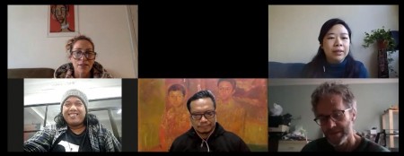 foto meeting online antara JDA dan disability mural UK 